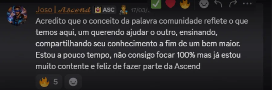 Feedback de membro 9