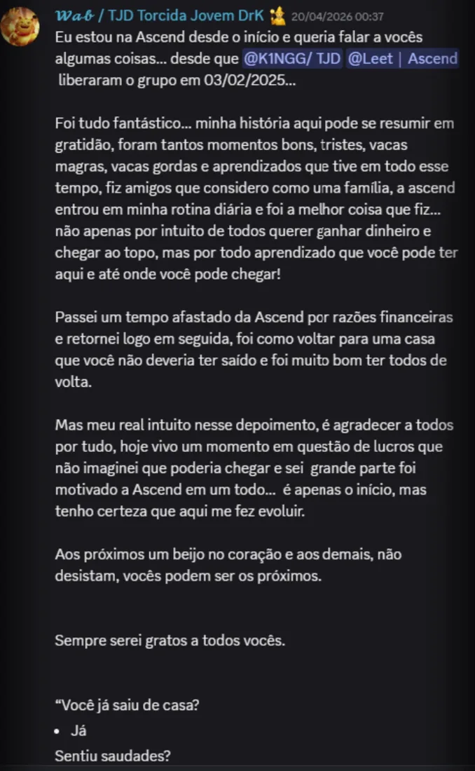 Feedback de membro 19